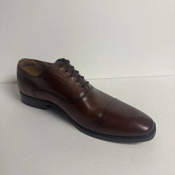 Florsehim Mens Sondrio Cap Toe Oxford Cognac Size 9.5 M